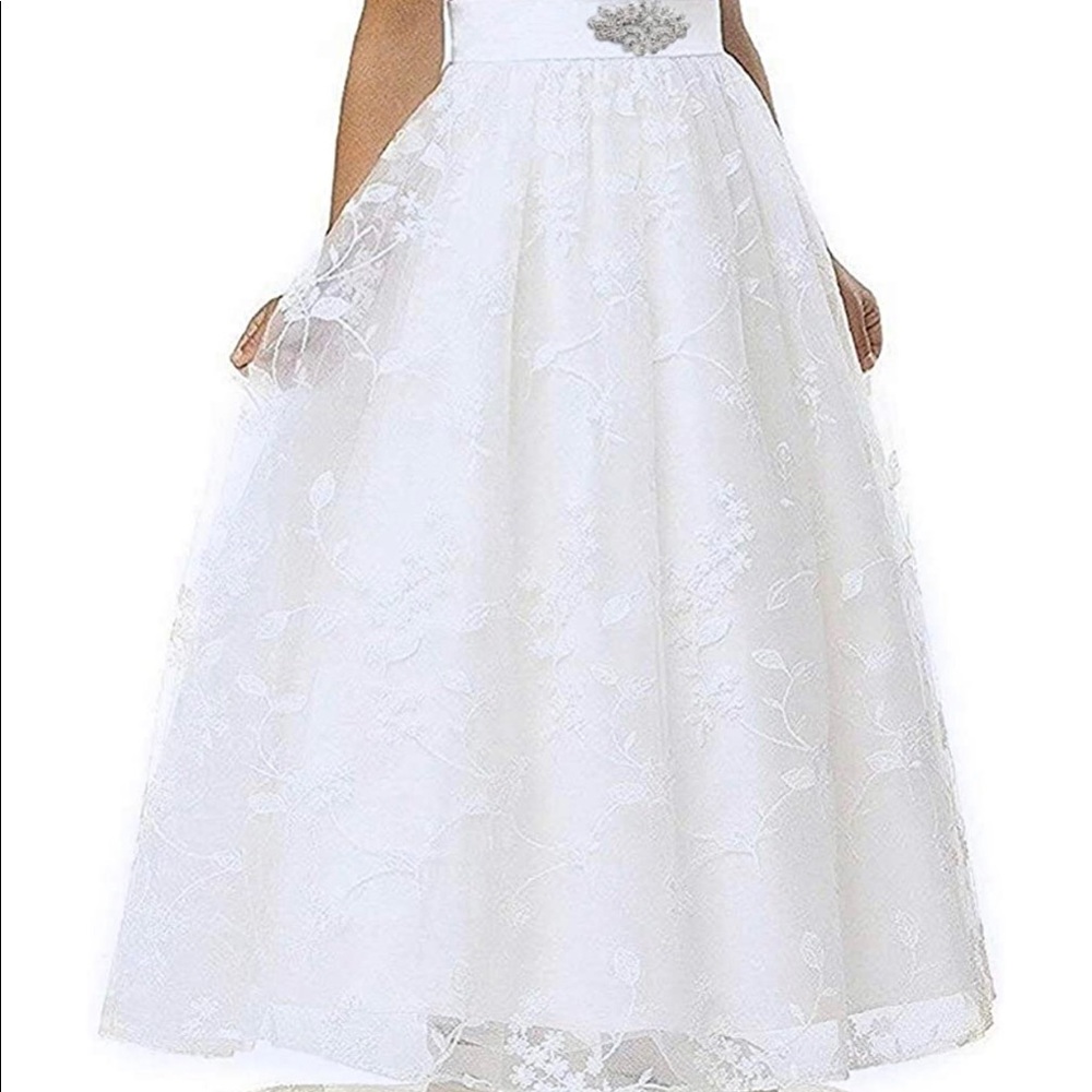Flower Girl Dress White